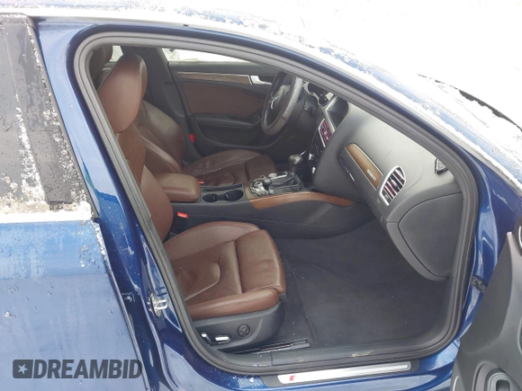 2015 Audi A4 Premium Plus with VIN WAUFFAFL3FN014015, listed as a IAAI auction lot 41362315 with 122,887 mi miles. Bid and sale history available at carsss.com. Image 5.