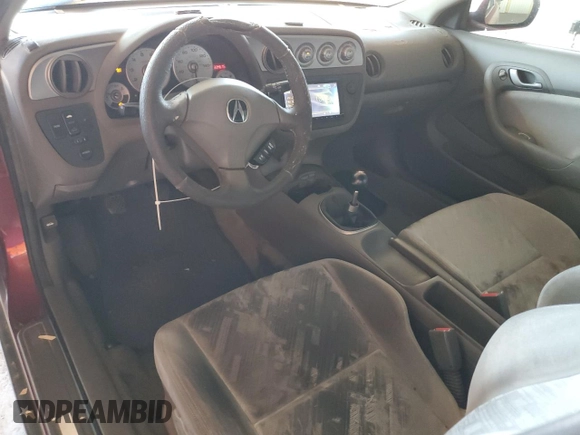2002 Acura RSX Manual with VIN JH4DC53852C040081, listed as a Copart auction lot 61166654 with 334,675 mi miles and Salvage Title. Bid and sale history available at carsss.com. Image 8.