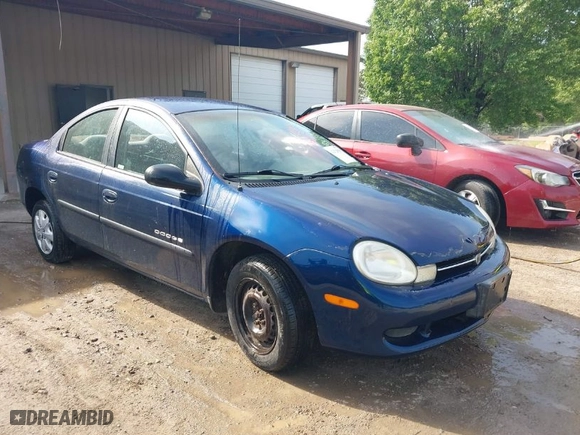 2000 Dodge Neon Highline with VIN 1B3ES46C1YD839797, listed as a IAAI auction lot 42025016 with 216,943 mi miles. Bid and sale history available at carsss.com. Image 1.