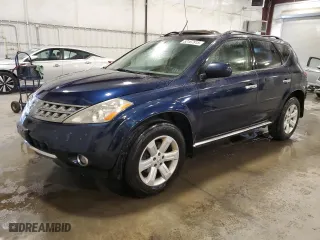 2006 Nissan Murano SL with VIN JN8AZ08W46W527956, listed as a Copart auction lot 52167915 with 190,495 mi miles and Salvage Title. Bid and sale history available at carsss.com. Image 1.