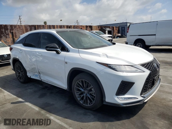 2020 Lexus RX 350 F Sport Performance with VIN 2T2YZMDA4LC234425, listed as a Copart auction lot 50831835 with 20,083 mi miles and Salvage title. Bid and sale history available at DreamBid. Image 4.