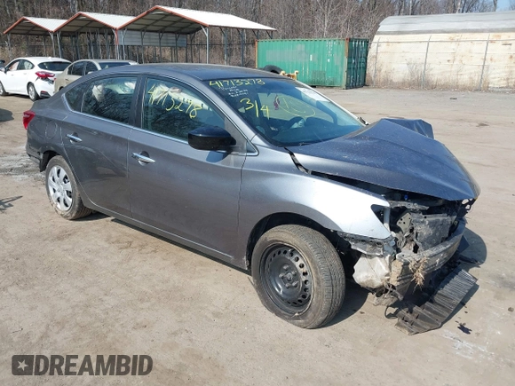 2019 Nissan Sentra S with VIN 3N1AB7AP5KY258674, listed as a IAAI auction lot 41713278 with 87,850 mi miles and . Bid and sale history available at DreamBid. Image 1.