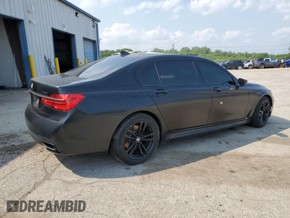 2018 BMW 7 Series ALPINA B7 xDrive with VIN WBA7F2C52JB238192, listed as a Copart auction lot 57851425 with 69,444 mi miles and Salvage title. Bid and sale history available at DreamBid. Image 3.