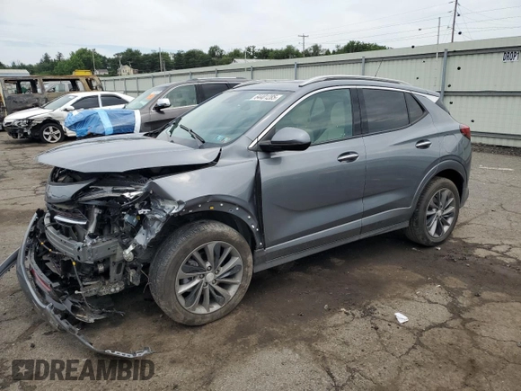 2021 Buick Encore GX Essence with VIN KL4MMGSL6MB168476, listed as a Copart auction lot 64401285 with 19,609 mi miles and Salvage title. Bid and sale history available at DreamBid. Image 1.