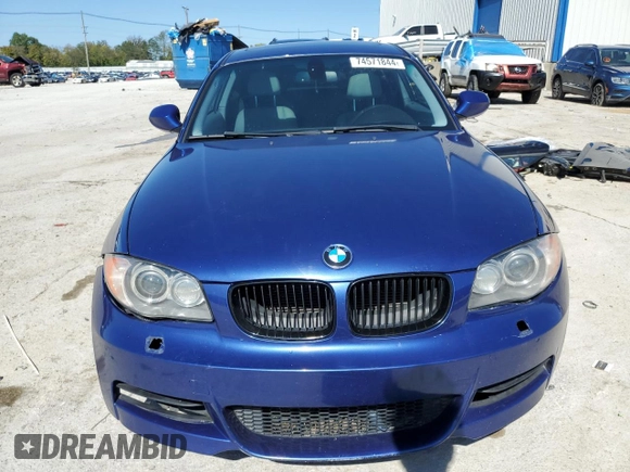 2010 BMW 1 Series 135i with VIN WBAUC7C58AVK96573, listed as a Copart auction lot 74571844 with Not Provided miles and Non Repairable. Bid and sale history available at carsss.com. Image 5.