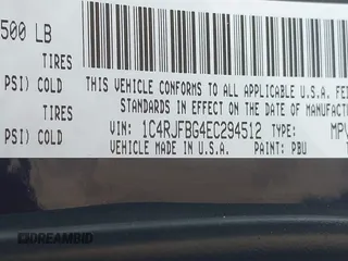2014 Jeep Grand Cherokee Limited with VIN 1C4RJFBG4EC294512, listed as a IAAI auction lot 42559481 with 131,034 mi miles and . Bid and sale history available at DreamBid. Image 9.