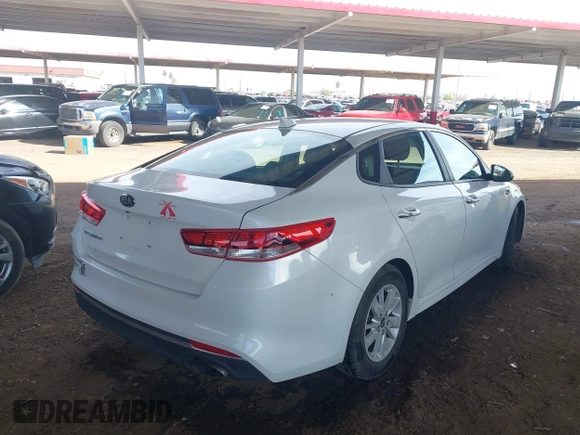 2016 Kia Optima LX z VIN 5XXGT4L31GG049316, wystawiony jako IAAI lot #41786981 z przebiegiem 148 345 mil mil oraz . Historia ofert i sprzedaży dostępna na DreamBid. Obrazek 4.
