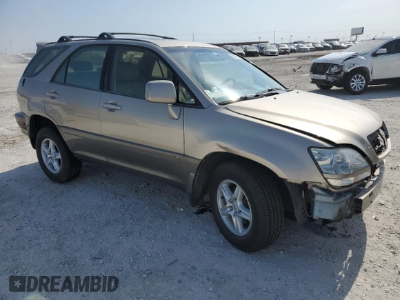 2002 Lexus RX 300 with VIN JTJGF10U820141095, listed as a Copart auction lot 63278074 with 182,578 mi miles and Salvage Title. Bid and sale history available at carsss.com. Image 4.