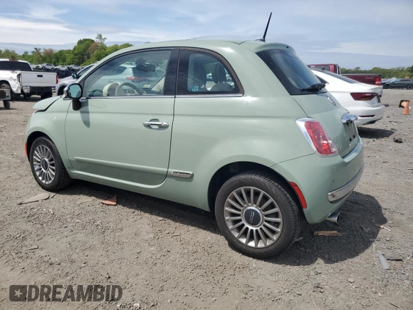 2012 FIAT 500 Lounge z VIN 3C3CFFCR8CT120214, wystawiony jako Copart lot #56963235 z przebiegiem 42 992 mil mil oraz Czysty tytuł • Clean title. Historia ofert i sprzedaży dostępna na DreamBid. Obrazek 2.