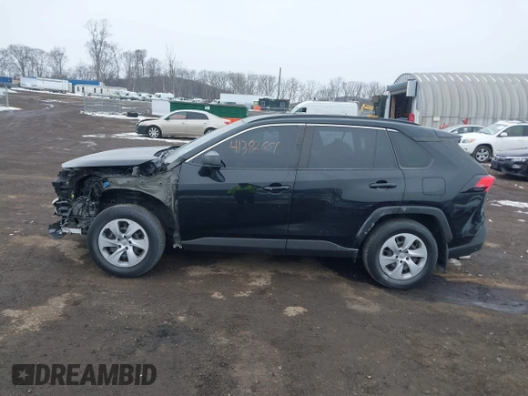 2019 Toyota RAV4 LE with VIN JTMF1RFV7KJ005465, listed as a IAAI auction lot 41559270 with 111,918 mi miles. Bid and sale history available at carsss.com. Image 14.