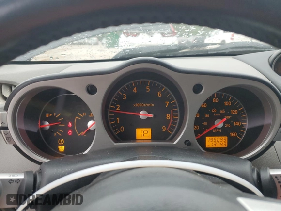 2007 Nissan 350Z Grand Touring with VIN JN1BZ34E87M550025, listed as a Copart auction lot 51995015 with 195,099 mi miles and Salvage Title. Bid and sale history available at carsss.com. Image 9.