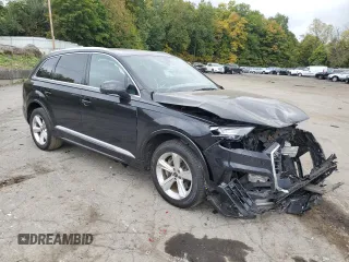 2021 Audi Q7 Premium with VIN WA1AJAF7XMD026559, listed as a Copart auction lot 74048224 with 59,648 mi miles and Salvage title. Bid and sale history available at DreamBid. Image 4.