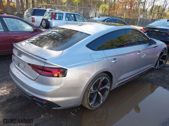 2019 Audi RS 5 Sportback with VIN WUABWCF50KA903597, listed as a IAAI auction lot 41574876 with 80,629 mi miles. Bid and sale history available at carsss.com. Image 4.