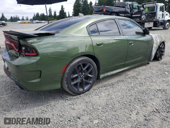 2021 Dodge Charger R/T with VIN 2C3CDXCT6MH553452, listed as a Copart auction lot 63240035 with Not provided miles and Salvage title. Bid and sale history available at DreamBid. Image 3.