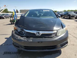 2012 Honda Civic EX with VIN 19XFB2F84CE102698, listed as a Copart auction lot 61742724 with 162,159 mi miles and Salvage Title. Bid and sale history available at DreamBid. Image 5.