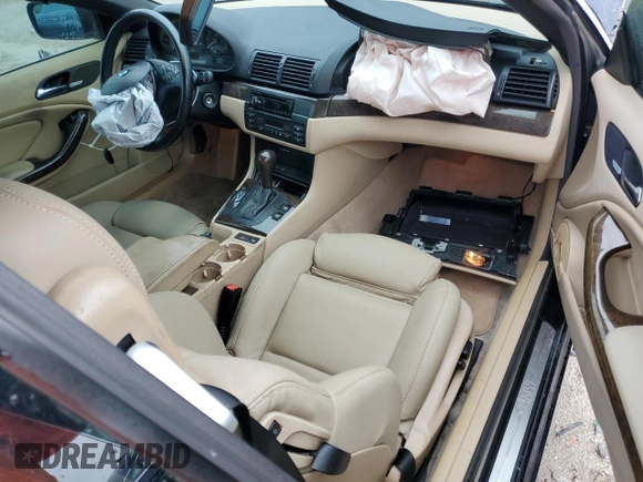 2001 BMW 3 Series 325Ci with VIN WBABS33441JY51892, listed as a Copart auction lot 89110735 with 142,771 mi miles and Salvage Title. Bid and sale history available at carsss.com. Image 8.