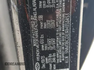 2024 Hyundai Tucson SEL with VIN 5NMJBCDE1RH358453, listed as a Copart auction lot 50507635 with 27,472 mi miles and Salvage Title. Bid and sale history available at carsss.com. Image 13.