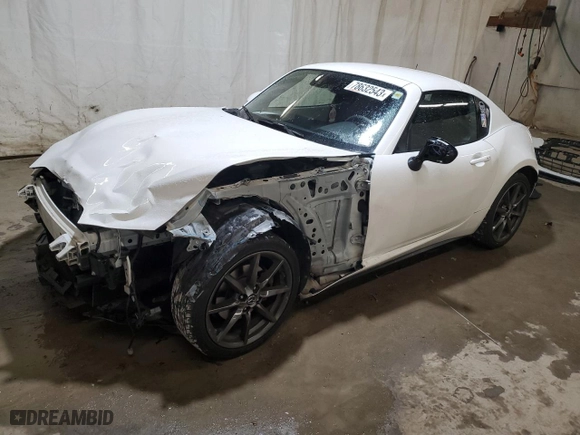 2019 Mazda MX-5 Miata RF Grand Touring with VIN JM1NDAM71K0302987, listed as a Copart auction lot 78632543 with 47,374 mi miles. Bid and sale history available at carsss.com. Image 1.