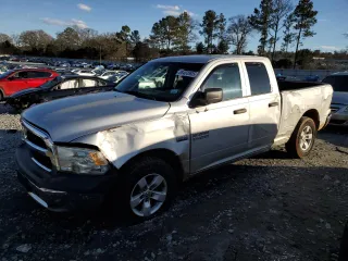 2018 Ram 1500 Express with VIN 1C6RR6FT6JS188120, listed as a Copart auction lot 88403905 with 124,609 mi miles and Salvage title. Bid and sale history available at DreamBid. Image 1.