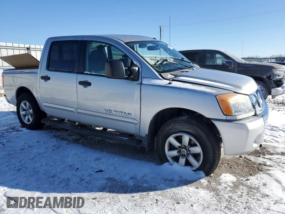 2010 Nissan Titan LE with VIN 1N6AA0EC1AN302984, listed as a Copart auction lot 89266195 with 80,743 mi miles and Salvage Title. Bid and sale history available at carsss.com. Image 4.