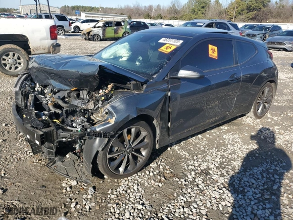 2019 Hyundai Veloster 2.0 Premium with VIN KMHTG6AF6KU012126, listed as a Copart auction lot 46351105 with 0 mi miles and Salvage Title. Bid and sale history available at carsss.com. Image 1.
