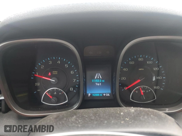 2016 Chevrolet Malibu LT with VIN 1G11C5SA2GU107593, listed as a Copart auction lot 54170555 with 142,888 mi miles and Clean Title. Bid and sale history available at carsss.com. Image 9.