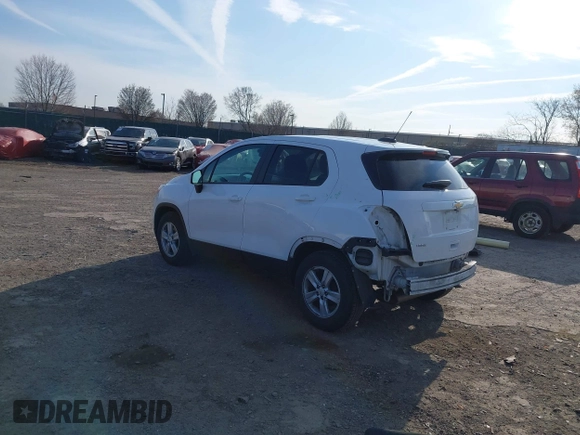 2020 Chevrolet Trax LS with VIN KL7CJKSB5LB049298, listed as a IAAI auction lot 41904732 with 46,879 mi miles. Bid and sale history available at carsss.com. Image 3.