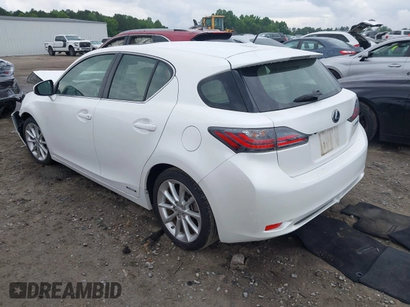 2012 Lexus CT 200h с VIN JTHKD5BH3C2066143, выставлен на аукционе IAAI как лот 42381163 с пробегом 45 355 миль миль и . История ставок и продаж доступна на DreamBid. Изображение 3.
