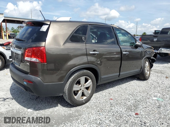 2012 Kia Sorento EX with VIN 5XYKU3A67CG273792, listed as a Copart auction lot 63869745 with Not provided miles and Salvage title. Bid and sale history available at DreamBid. Image 3.