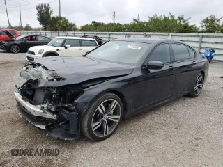 2019 BMW 7 Series 740i with VIN WBA7E2C53KB217288, listed as a Copart auction lot 37246864 with 50,967 mi miles. Bid and sale history available at carsss.com. Image 1.