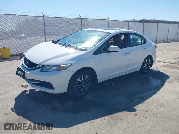 2014 Honda Civic Sedan EX with VIN 19XFB2F83EE051875, listed as a IAAI auction lot 41821950 with 157,755 mi miles. Bid and sale history available at carsss.com. Image 2.