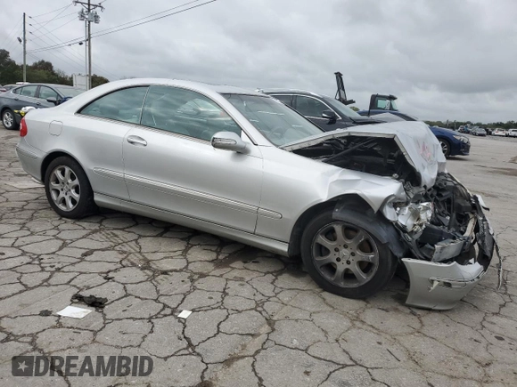 2004 Mercedes-Benz CLK-Class 3.2L with VIN WDBTJ65J24F094253, listed as a Copart auction lot 73600574 with 134,379 mi miles and Salvage Title. Bid and sale history available at carsss.com. Image 4.