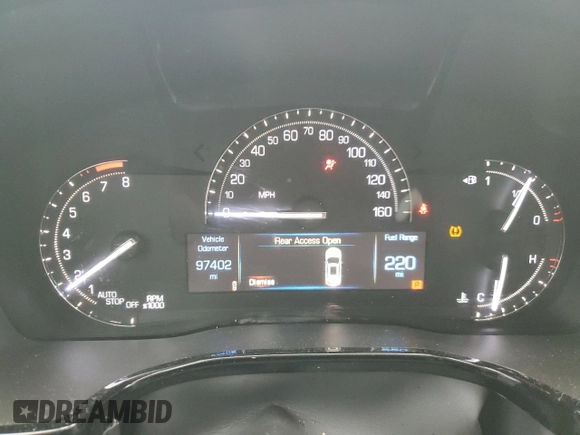 2019 Cadillac XT5 Luxury FWD with VIN 1GYKNCRSXKZ141831, listed as a Copart auction lot 43758765 with 97,402 mi miles and Salvage Title. Bid and sale history available at DreamBid. Image 9.