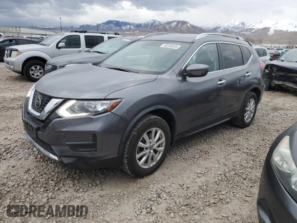 2020 Nissan Rogue S with VIN JN8AT2MV7LW135429, listed as a Copart auction lot 48258855 with 44,973 mi miles and Salvage Title. Bid and sale history available at carsss.com. Image 1.