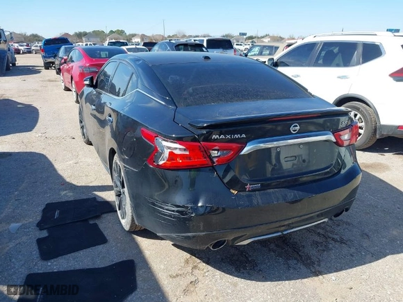 2017 Nissan Maxima SV with VIN 1N4AA6AP3HC421131, listed as a IAAI auction lot 41380316 with 125,694 mi miles. Bid and sale history available at carsss.com. Image 3.