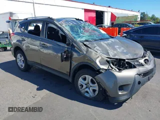 2015 Toyota RAV4 LE with VIN JTMBFREV2FD124756, listed as a IAAI auction lot 42051691 with 92,699 mi miles and . Bid and sale history available at DreamBid. Image 1.