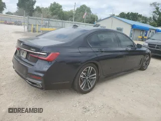 2020 BMW 7 Series 750i xDrive with VIN WBA7U2C04LGJ59672, listed as a Copart auction lot 60959675 with Not provided miles and Salvage title. Bid and sale history available at DreamBid. Image 3.