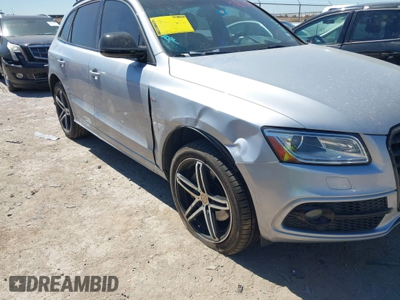 2016 Audi Q5 Premium Plus with VIN WA1D7AFP2GA074204, listed as a IAAI auction lot 41870899 with 90,579 mi miles. Bid and sale history available at carsss.com. Image 6.