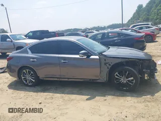 2019 Infiniti Q50 Luxe with VIN JN1EV7AP2KM518024, listed as a IAAI auction lot 42396562 with 72,030 mi miles and . Bid and sale history available at DreamBid. Image 14.