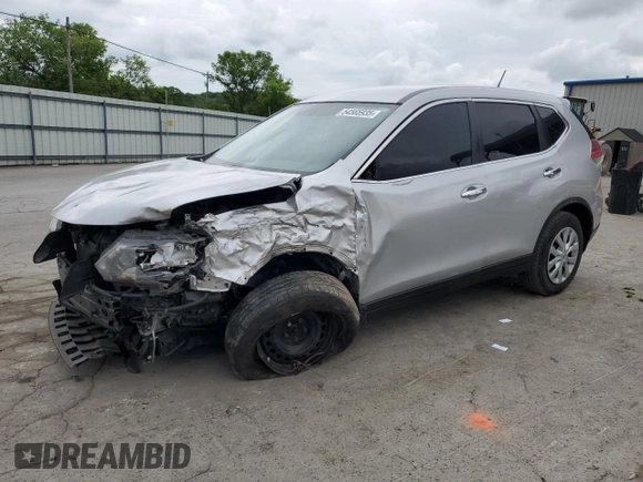 2015 Nissan Rogue SV with VIN KNMAT2MT6FP576395, listed as a Copart auction lot 54565935 with 143,259 mi miles and Salvage Title. Bid and sale history available at DreamBid. Image 1.