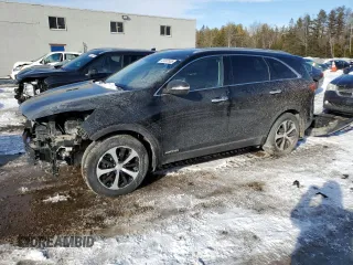 2018 Kia Sorento EX with VIN 5XYPHDA58JG351596, listed as a Copart auction lot 47097555 with 125,652 mi miles and Clean Title. Bid and sale history available at carsss.com. Image 1.