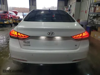 2015 Hyundai Genesis 5.0L with VIN KMHGN4JF9FU016933, listed as a Copart auction lot 42166475 with 163,601 mi miles and Salvage Title. Bid and sale history available at carsss.com. Image 6.