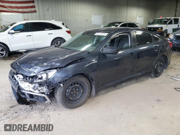 2020 Honda Civic Sedan LX with VIN 19XFC2F66LE015655, listed as a Copart auction lot 50711075 with 0 mi miles and Salvage Title. Bid and sale history available at carsss.com. Image 1.