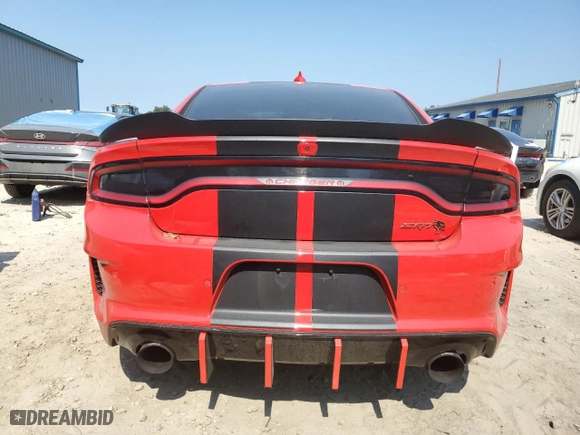 2021 Dodge Charger SRT Hellcat Redeye Widebody with VIN 2C3CDXL92MH615028, listed as a Copart auction lot 76061024 with 21,741 mi miles and Clean Title. Bid and sale history available at carsss.com. Image 6.