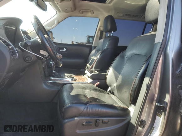 2020 Nissan Armada SV with VIN JN8AY2NDXLX017747, listed as a Copart auction lot 48585395 with 128,772 mi miles and Clean Title. Bid and sale history available at carsss.com. Image 7.