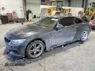 2015 BMW 4 Series 435i xDrive z VIN WBA3R5C57FK372498, wystawiony jako Copart lot #46132005 z przebiegiem Nie podano mil oraz Szkoda całkowita • Salvage title. Historia ofert i sprzedaży dostępna na DreamBid. Obrazek 1.