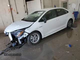 2021 Toyota Corolla Hybrid LE with VIN JTDEAMDE5MJ031325, listed as a Copart auction lot 51840775 with 53,624 mi miles and Salvage Title. Bid and sale history available at carsss.com. Image 1.