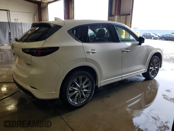 2025 Mazda CX-5 2.5 S Premium Plus Package with VIN JM3KFBEM7S0578797, listed as a Copart auction lot 46307845 with 3,625 mi miles and Salvage Title. Bid and sale history available at carsss.com. Image 3.