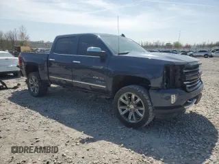 2018 Chevrolet Silverado 1500 LTZ with VIN 3GCUKSEC5JG431277, listed as a Copart auction lot 50258025 with 85,279 mi miles and Salvage Title. Bid and sale history available at DreamBid. Image 4.