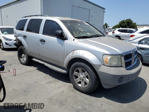 2007 Dodge Durango SXT with VIN 1D8HD38P07F556960, listed as a Copart auction lot 58940095 with 163,180 mi miles and Salvage title. Bid and sale history available at DreamBid. Image 4.